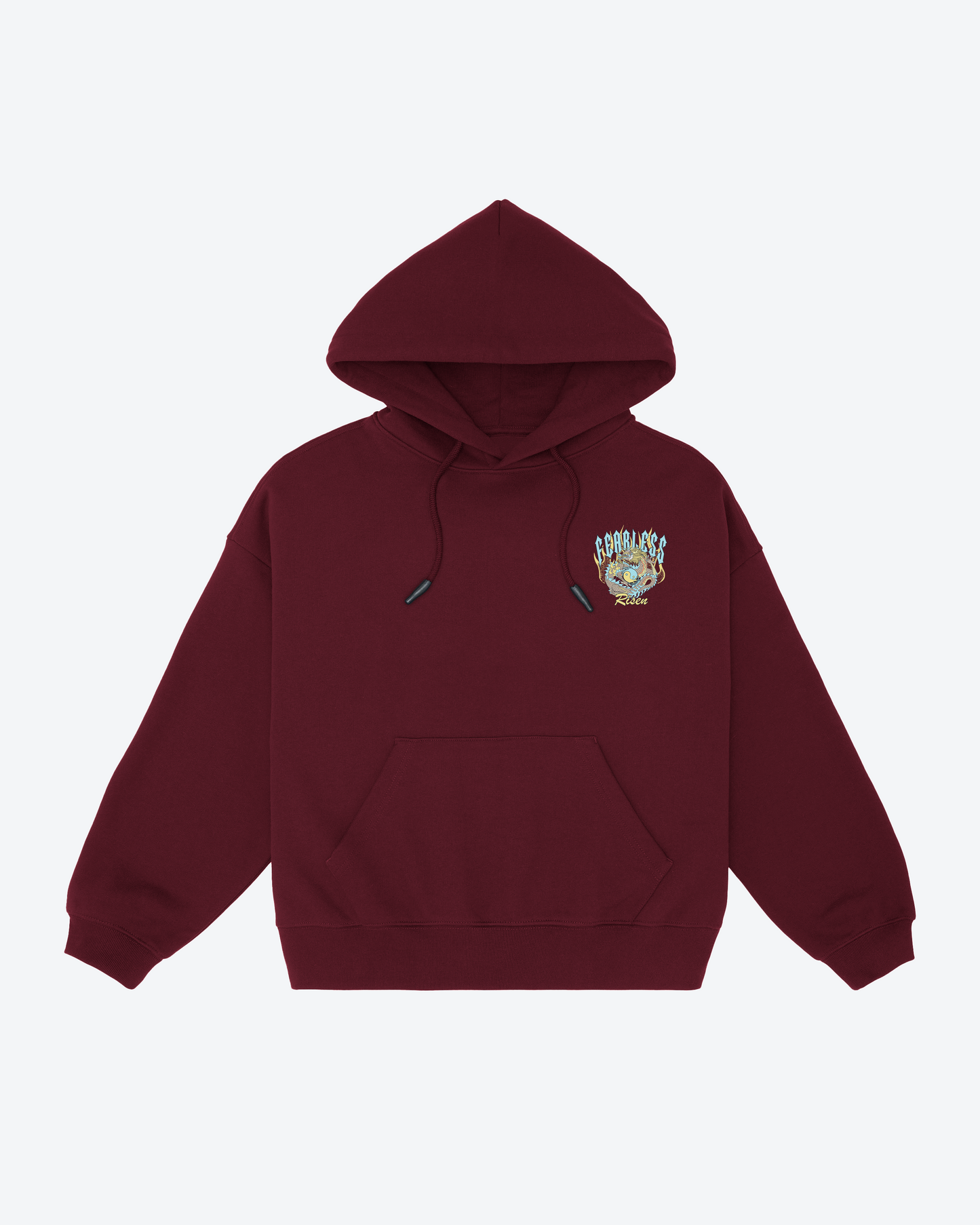 Yin Yang Dragon Graphic Oversized Hoodie