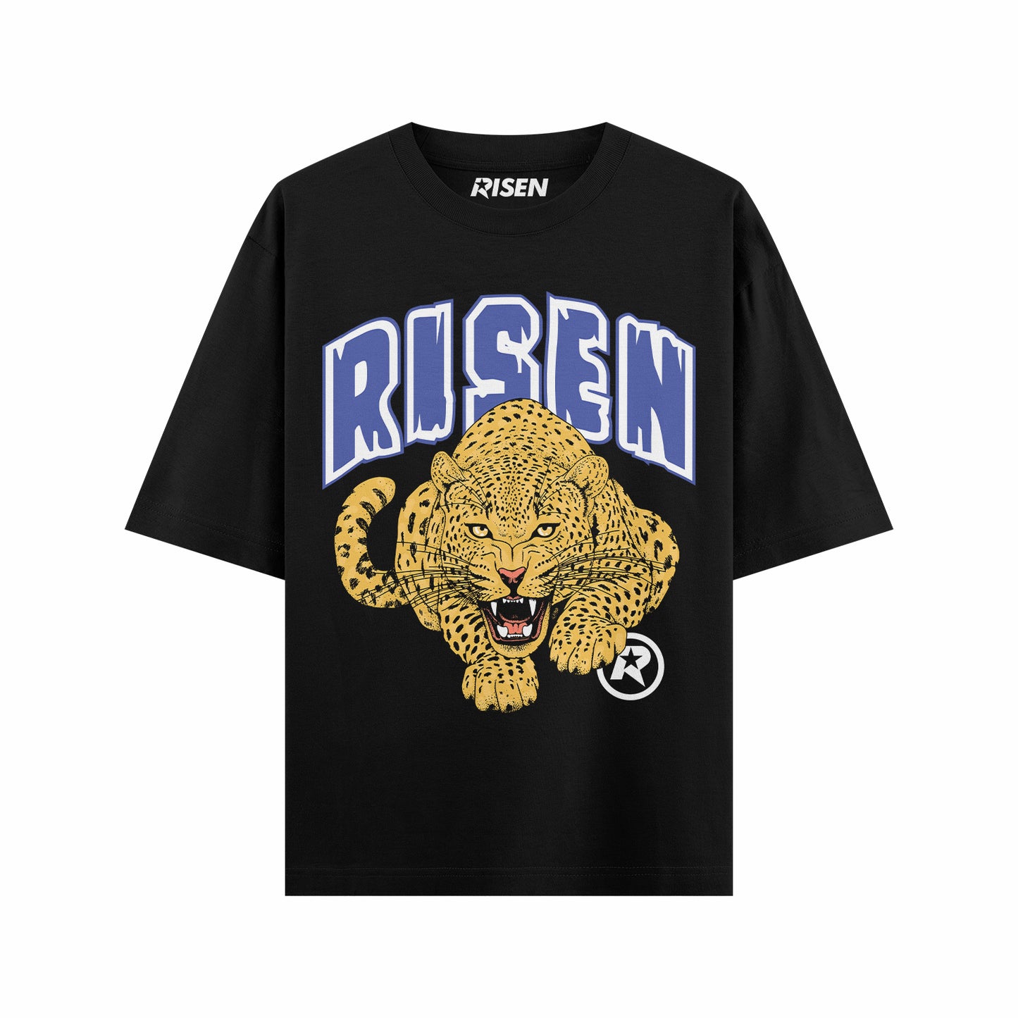 Risen Leopard Graphic Oversized T-shirt