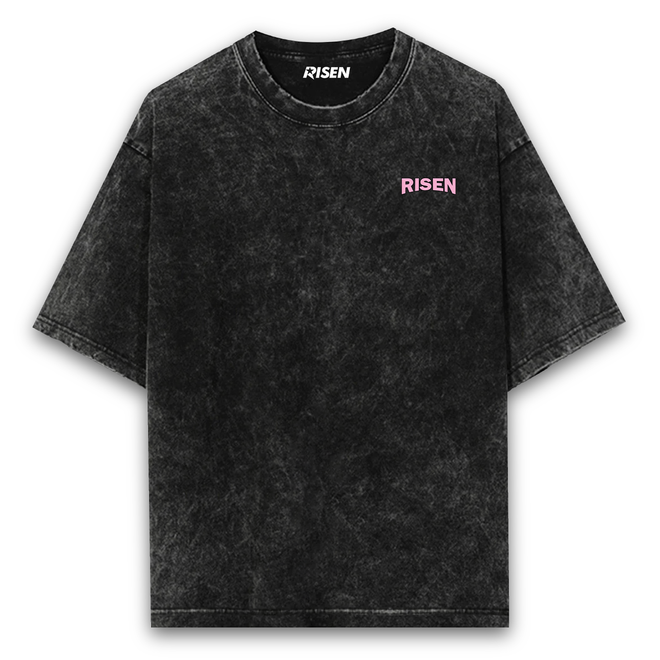Tiger Print Acid Wash Oversized T-shirt