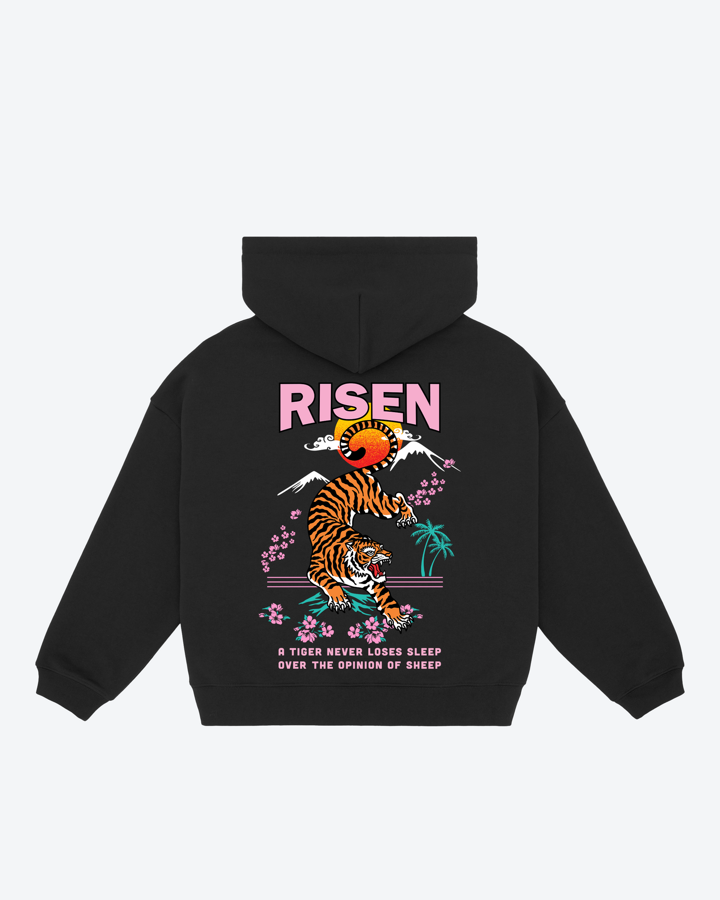 Tiger Graphic Oversized Hoodie