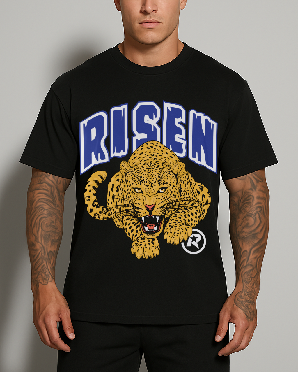 Risen Leopard Graphic Oversized T-shirt