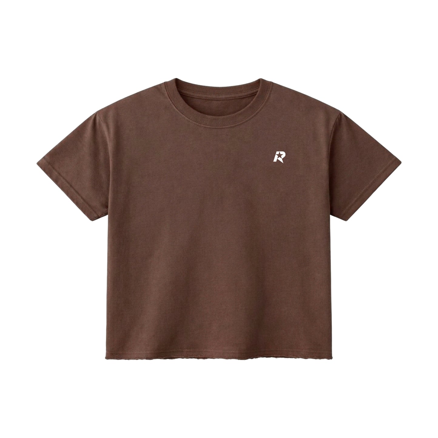Boxy Cropped Brown T-Shirt