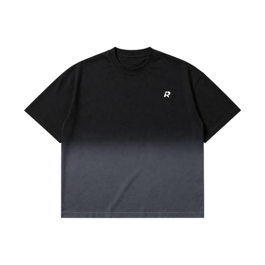 Black Ombre Washed Boxy T-Shirt