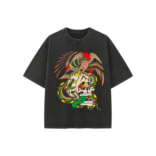 Fightback Vintage Fade Wash Oversized T-Shirt