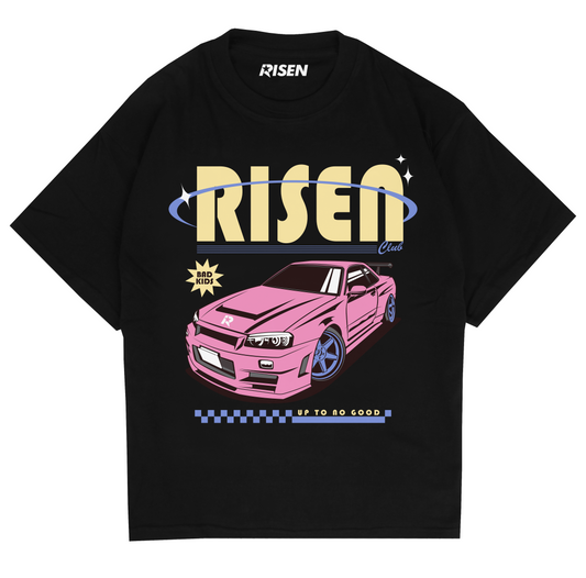 Bad Kids Car Graphic Oversized T-shirt