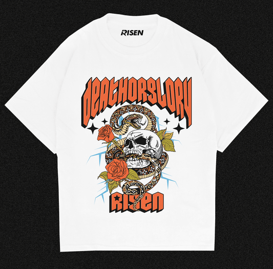 Death Or Glory Graphic Oversized T-shirt