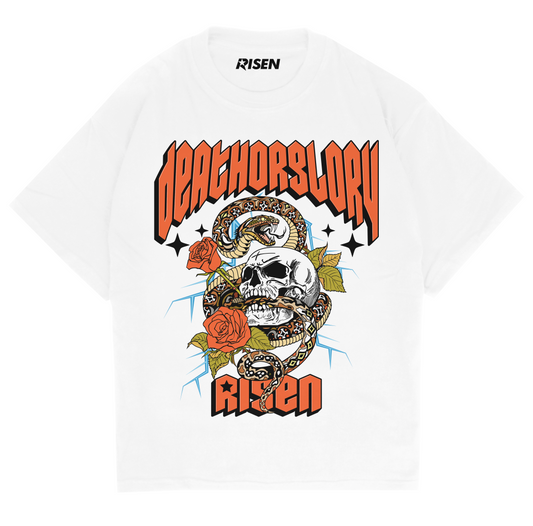 Death Or Glory Graphic Oversized T-shirt