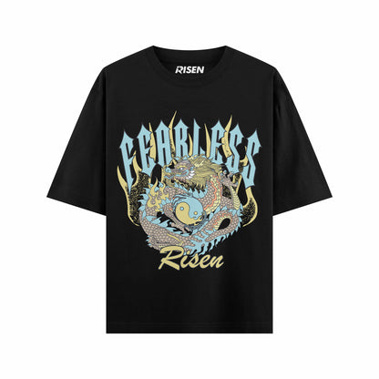 Yin Yang Dragon Graphic Oversized T-shirt