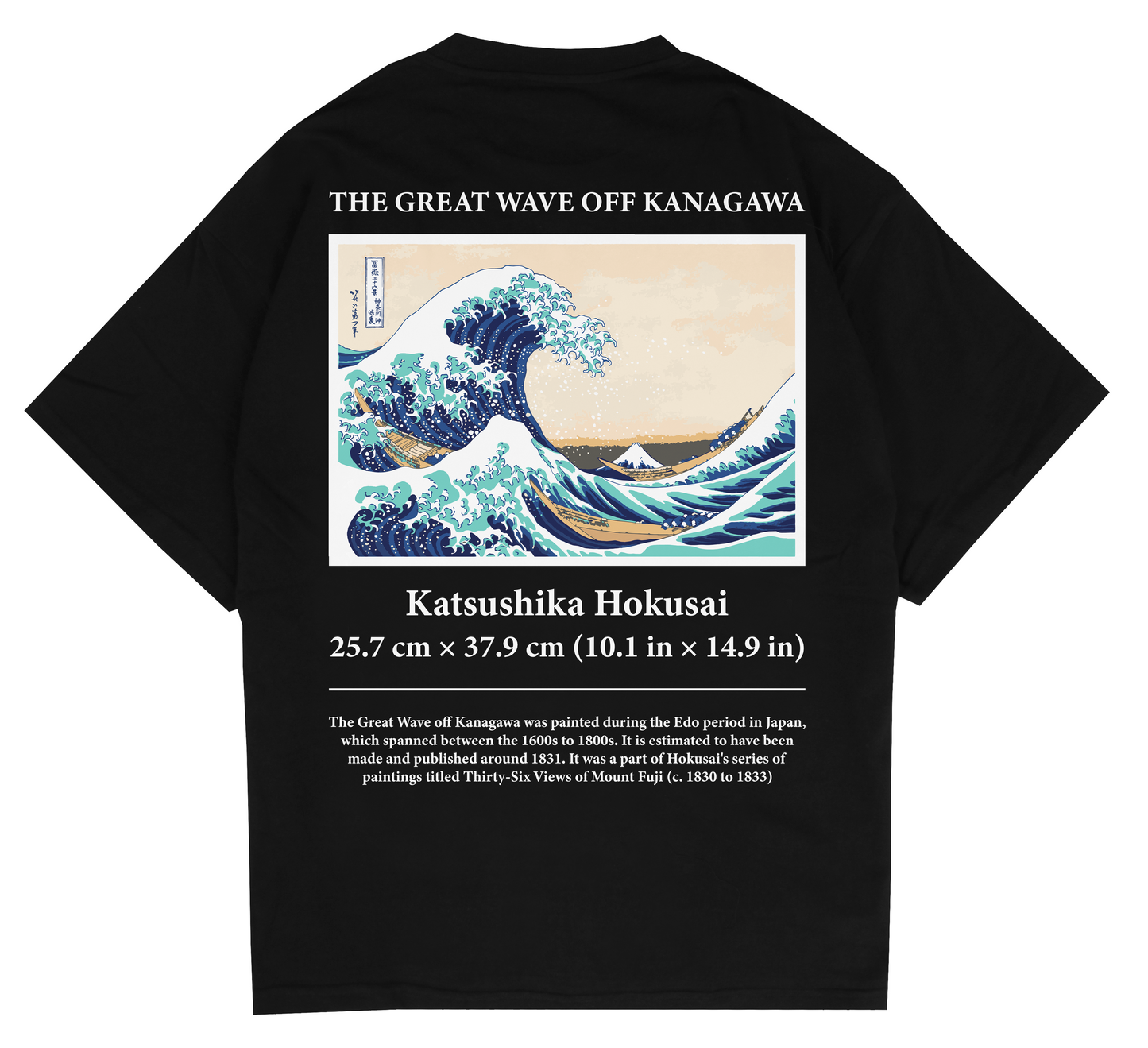 The Great Wave Off Kanagawa Oversized T-shirt