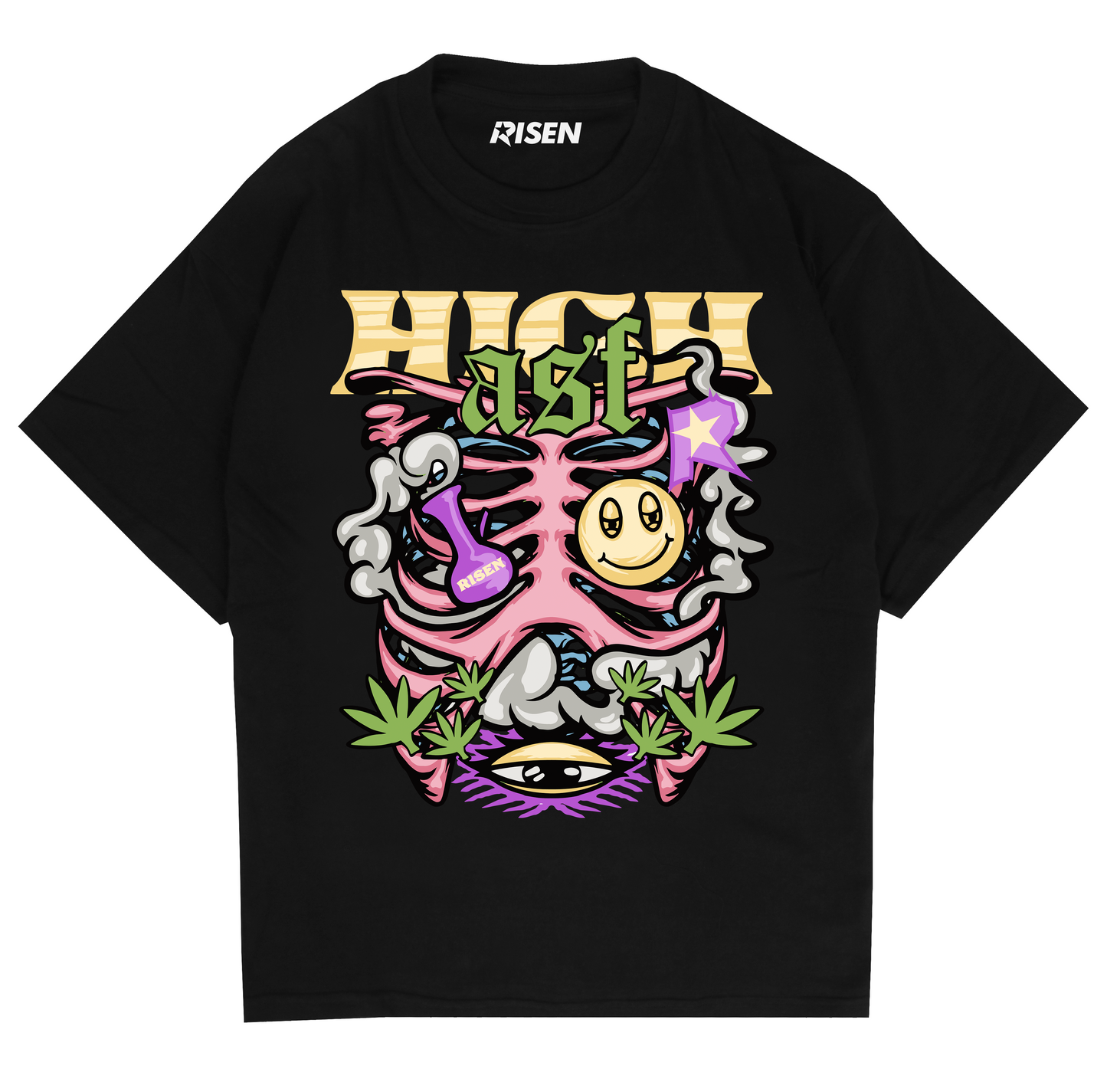 High Asf Graphic Oversized T-shirt