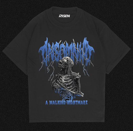 Insomnia Skeleton Graphic Oversized T-shirt