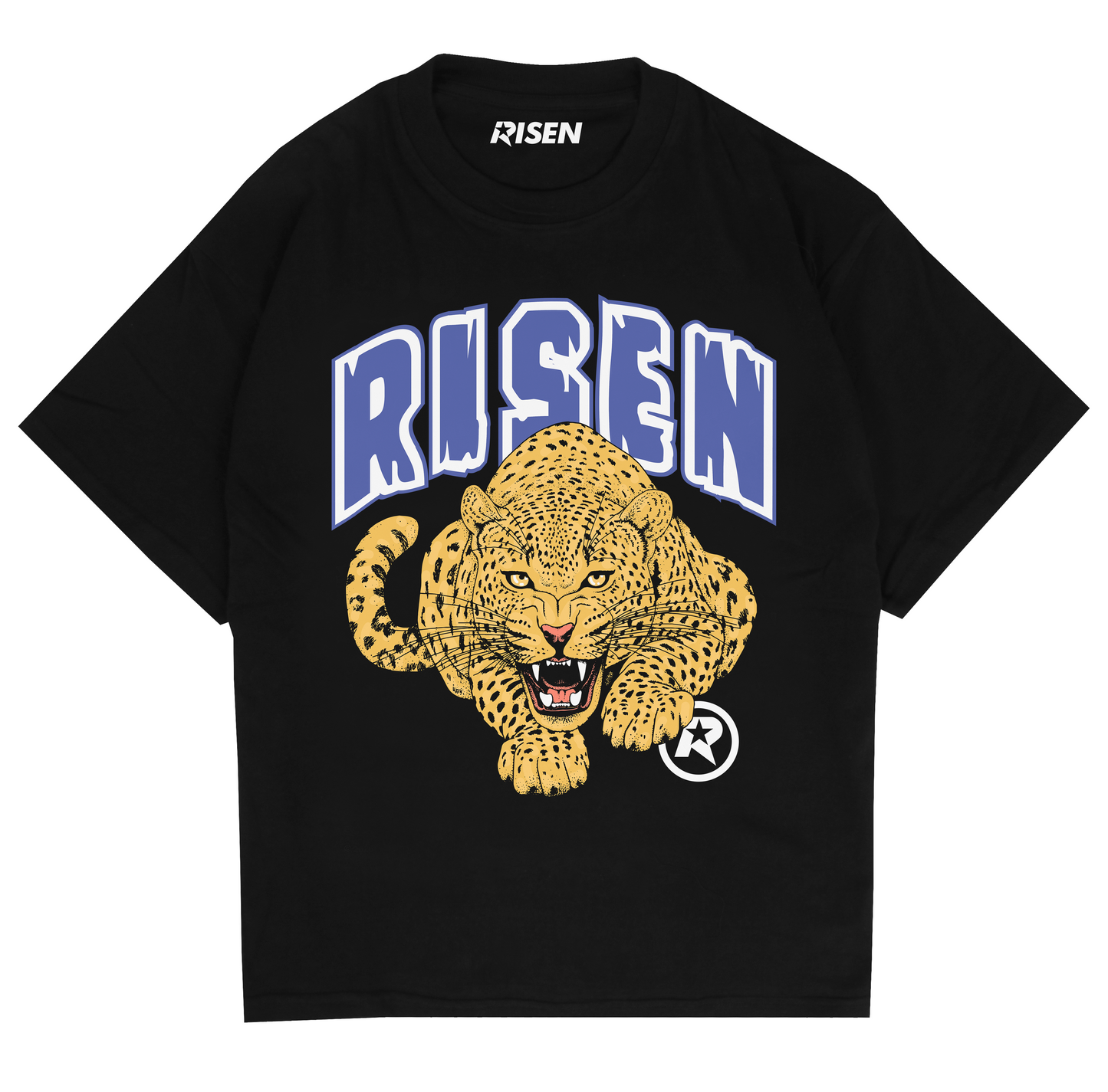 Risen Leopard Graphic Oversized T-shirt