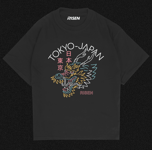 Tokyo Dragon Graphic Oversized T-shirt