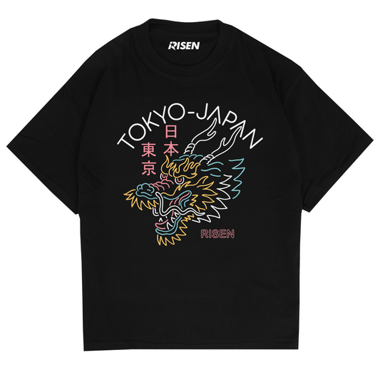 Tokyo Dragon Graphic Oversized T-shirt