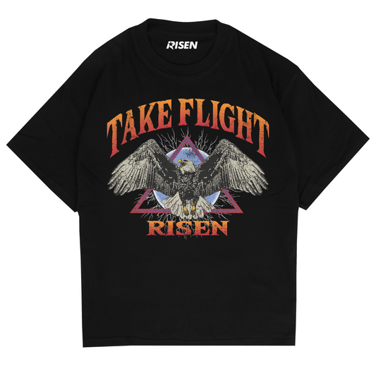 Take Flight Eagle Graphic Oversized T-shirt