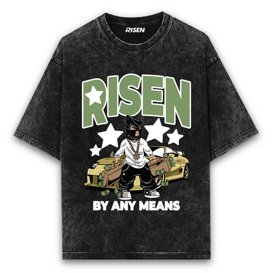 By Any Means Acid Wash Oversized T-shirt