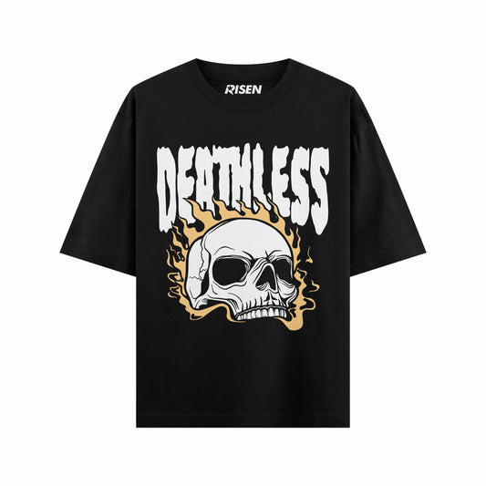 Deathless Skull Graphic Oversized T-shirt