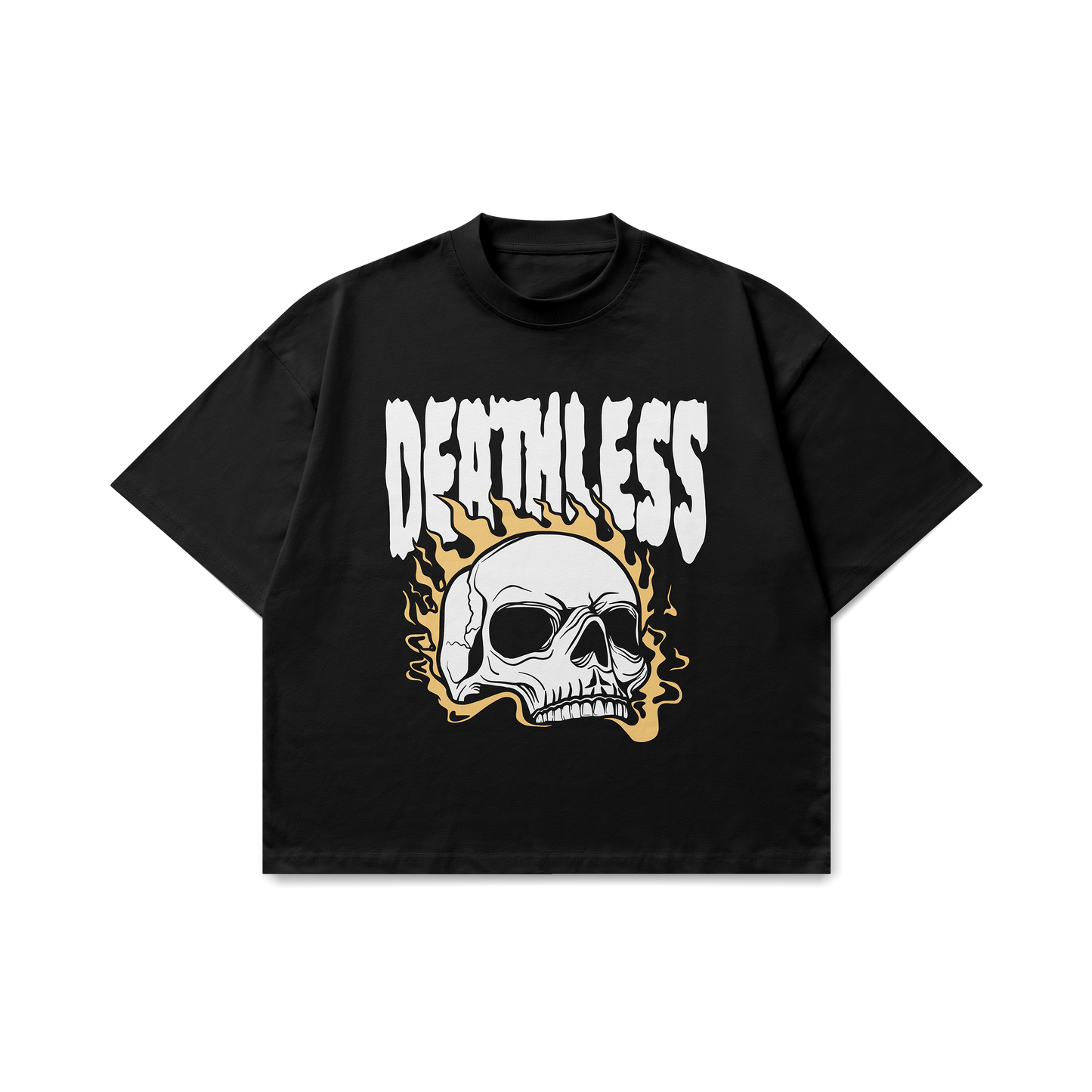 Deathless Skull Graphic Oversized T-Shirt