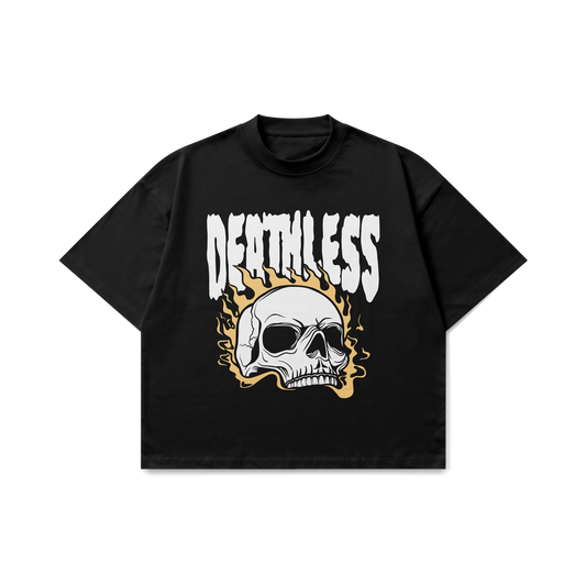 Deathless Skull Graphic Oversized T-Shirt