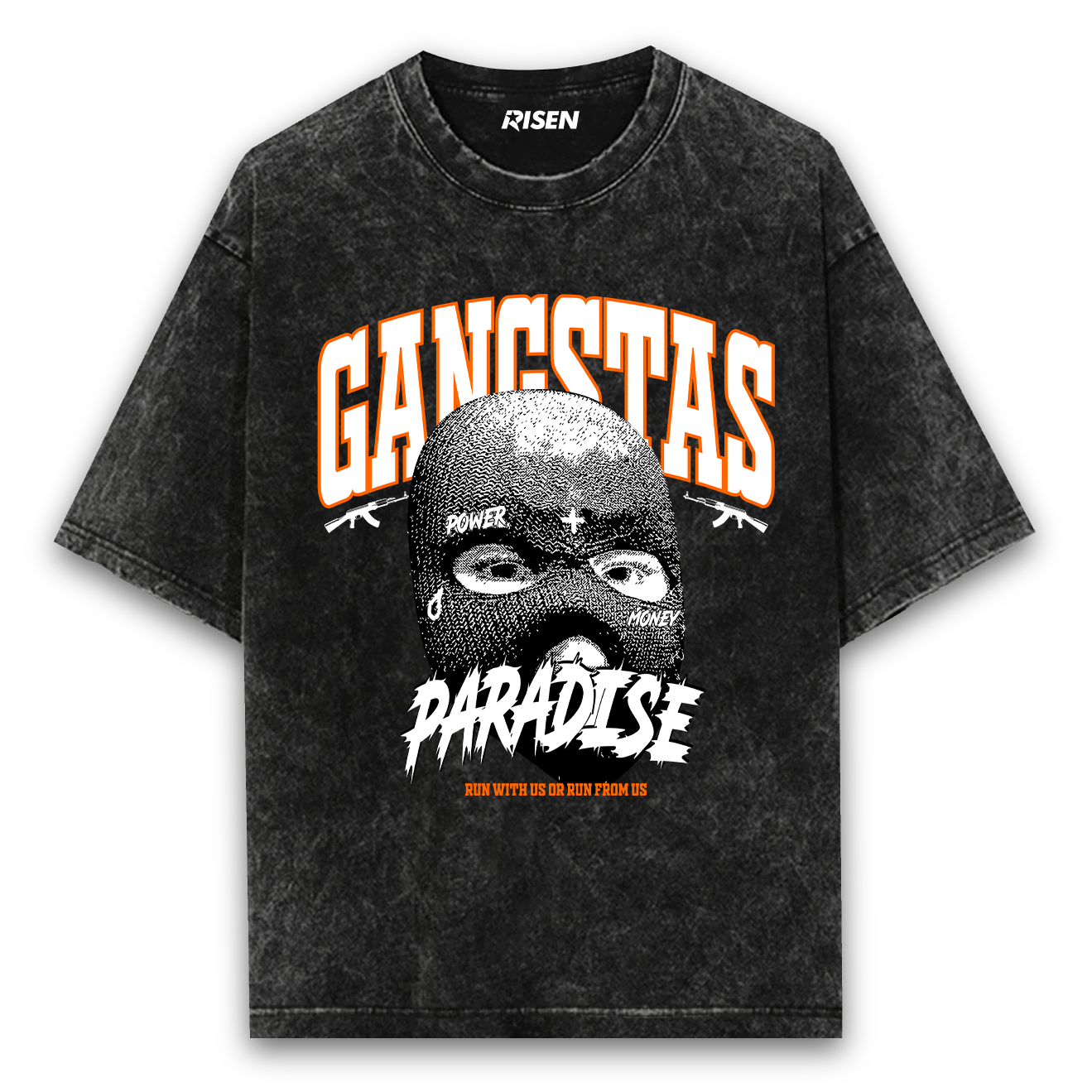 Gangstas Paradise Acid Wash Oversized T-shirt