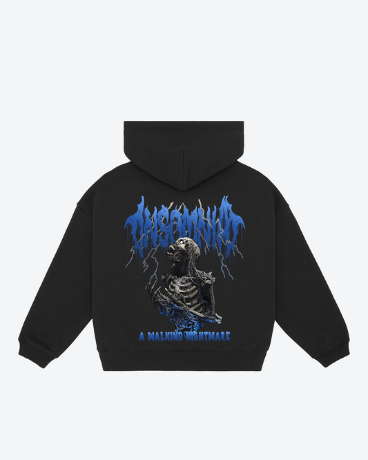 Insomnia Skeleton Graphic Oversized Hoodie