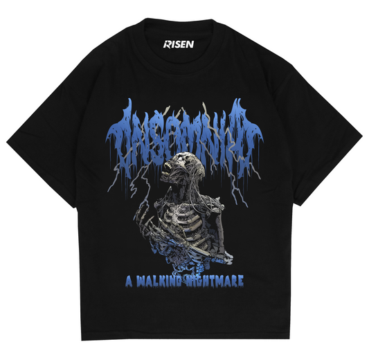 Insomnia Skeleton Graphic Oversized T-shirt