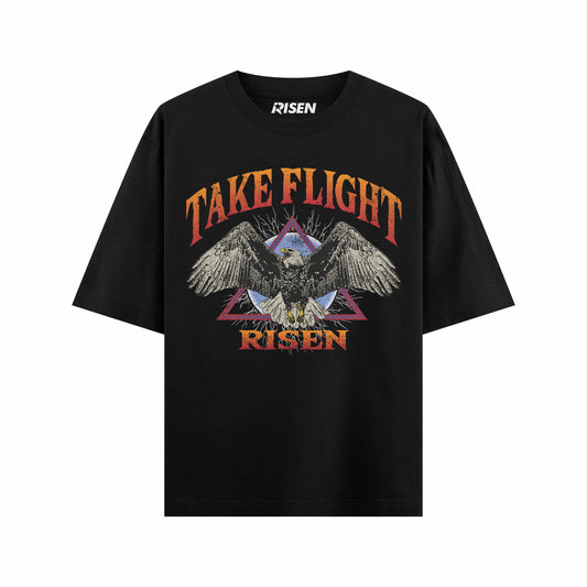 Take Flight Eagle Graphic Oversized T-shirt