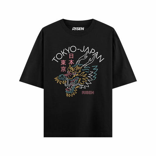 Tokyo Dragon Graphic Oversized T-shirt