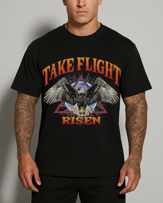 Take Flight Eagle Graphic Oversized T-shirt