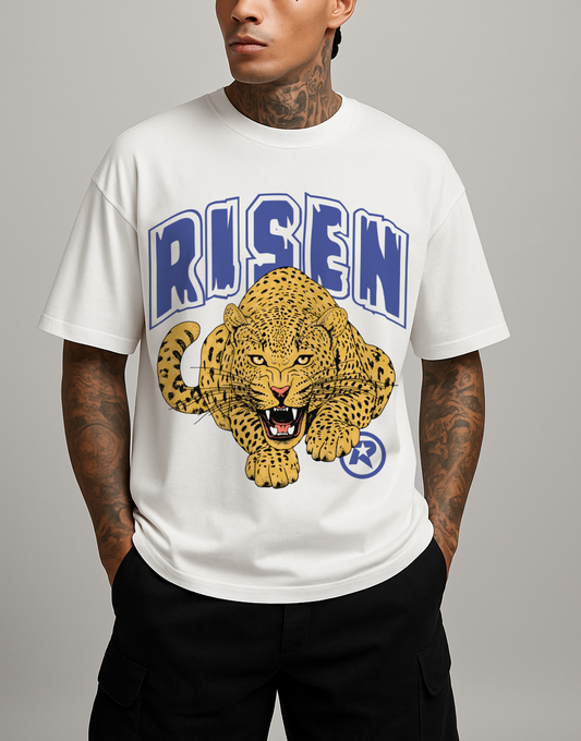 Risen Leopard Graphic Oversized T-shirt