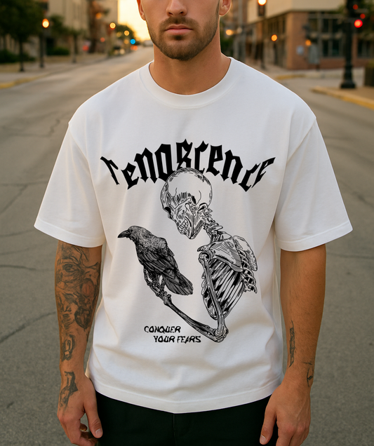 Renascence Skeleton Graphic Oversized T-shirt