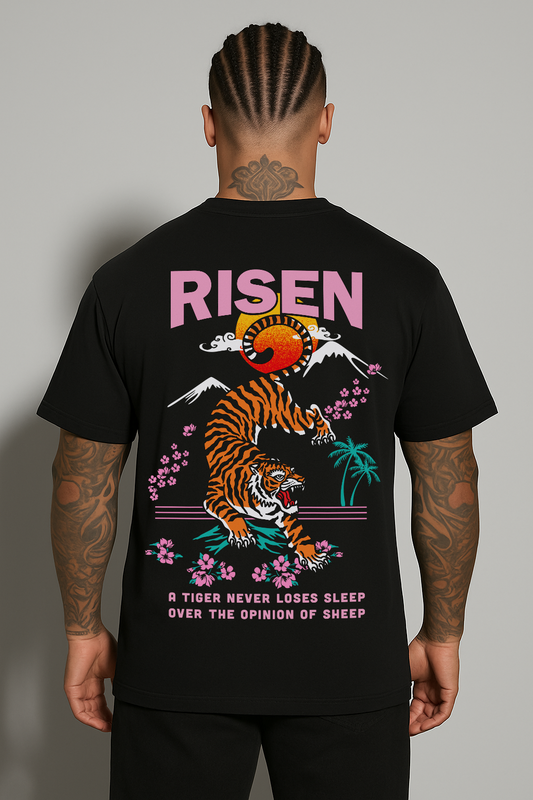 Tiger Print Oversized T-shirt