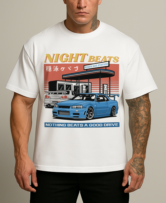 Night Beats Oversized T-shirt